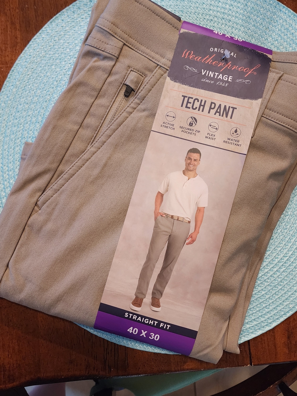 Weatherproof Tech Pant - Men’s Straight Fit Khaki